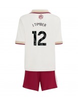 Arsenal Jurrien Timber #12 Kolmaspaita Lasten 2025-26 Lyhythihainen (+ shortsit)
